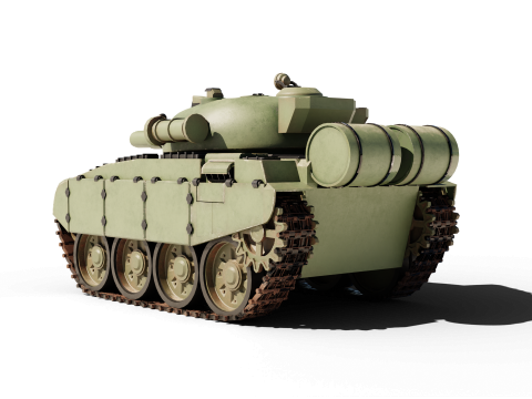 Mini T-72 Tank Model 3D