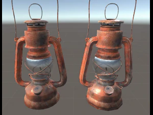 kerosene lamp gameready obj dae max blend 3D Model