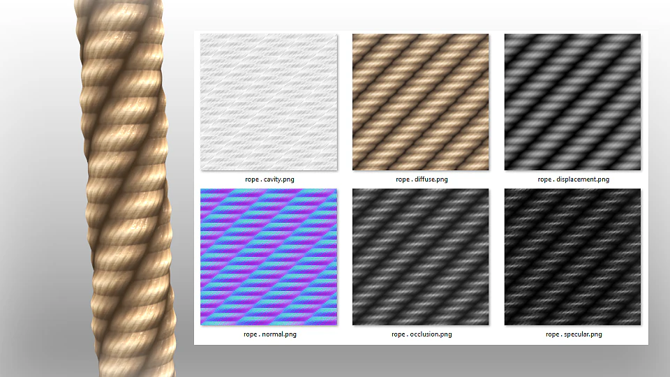 free asset tiled rope texture CG Textures .c4d .max .obj .3ds .fbx .stl .blend 