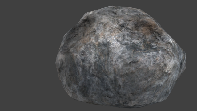 realistic lowpoly rock 3Dモデル .c4d .max .obj .3ds .fbx .stl .blend 