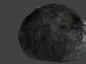 realistic lowpoly rock 3D Model