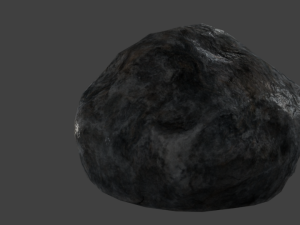 realistic lowpoly rock 3Dモデル