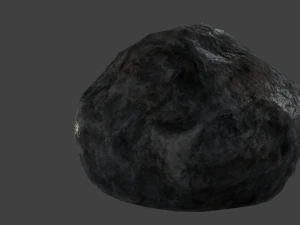 realistic lowpoly rock 3D Model