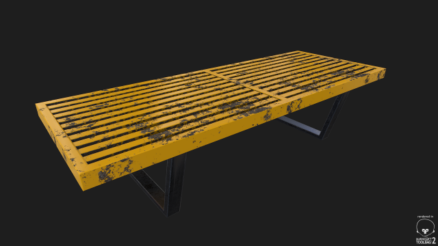 bench pbr Modello 3D .c4d .max .obj .3ds .fbx .stl .blend 