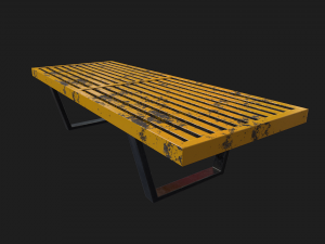 bench pbr Modello 3D