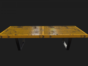 bench pbr Modello 3D