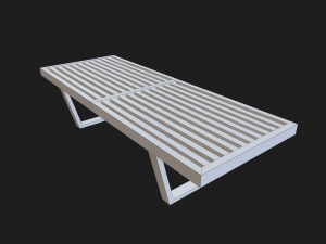 bench pbr Modello 3D