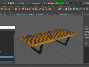 bench pbr Modello 3D