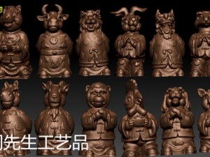 12 chinese zodiacs 2 3D Print Model