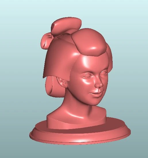 japanese geisha 3D Print Model .c4d .max .obj .3ds .fbx .stl .blend 