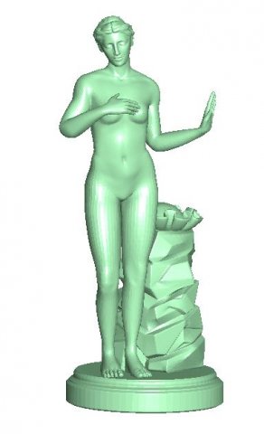 nude girl 6 3D-printmodel .c4d .max .obj .3ds .fbx .stl .blend 
