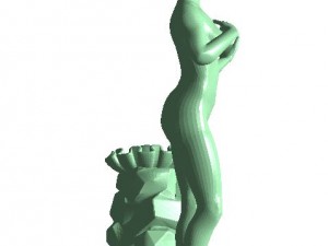 nude girl 6 3D-printmodel