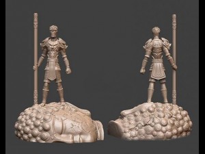 monkey king and buddha maitreya 3D Print Model