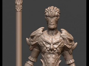 monkey king and buddha maitreya Modello di stampa 3D