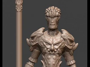 monkey king and buddha maitreya 3D Print Model