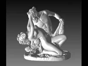 violated female priest 3D Print Model