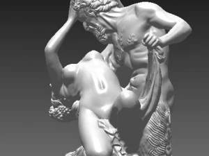 violated female priest 3D Print Model