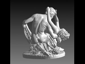 violated female priest Model do druku 3D