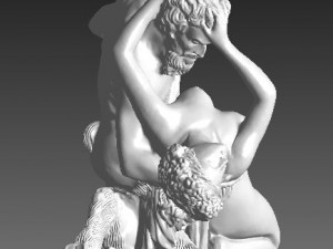 violated female priest Model do druku 3D
