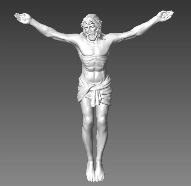 jesus on the cross 3D Print Model .c4d .max .obj .3ds .fbx .stl .blend 