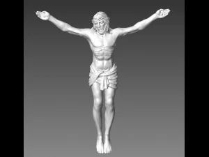 jesus on the cross 3D Print Model