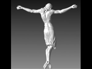 jesu on the cross 4 3D Print Model