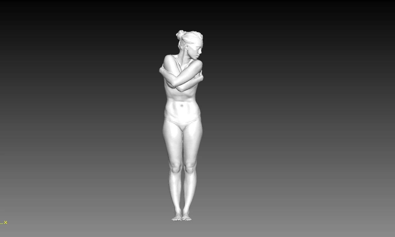 nude girl 3D Print Model .c4d .max .obj .3ds .fbx .stl .blend 