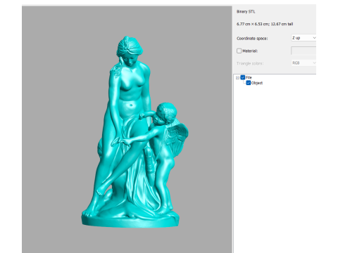 Angel with mom 3D Druckmodell