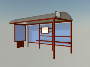 bus stop 3D Model