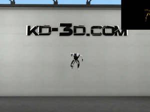 motion capture hero landing 3D Model