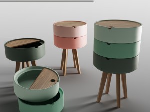 cairn bedside table 3D Model