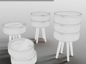 ケルンのベッドサイドテーブル 3Dモデル