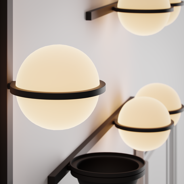 vibia palma 3D Модель .c4d .max .obj .3ds .fbx .stl .blend 