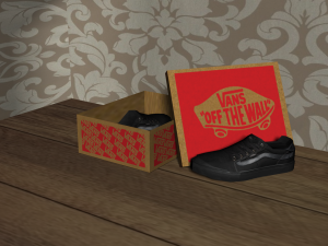 box sneakers vans jordan skins Modelo 3D