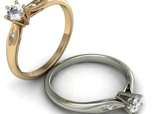 stylish diamond ring 3D Print Model