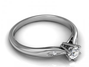 stylish diamond ring 3D-printmodel