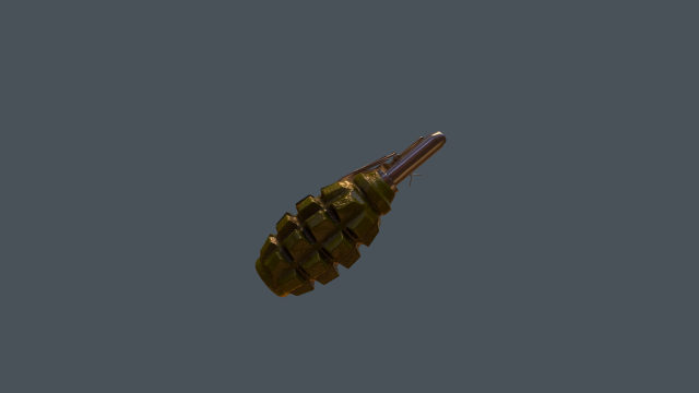 soviet-russian f-1 grenade 3D Model .c4d .max .obj .3ds .fbx .stl .blend 
