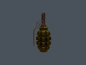 soviet-russian f-1 grenade 3D Model