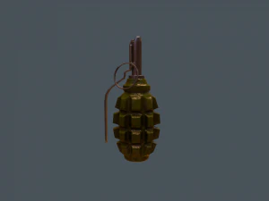 soviet-russian f-1 grenade 3D Model