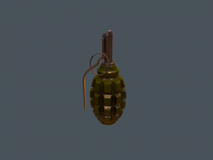 soviet-russian f-1 grenade 3D Model