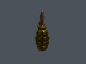 soviet-russian f-1 grenade 3D Model