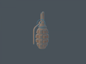 soviet-russian f-1 grenade 3D Model