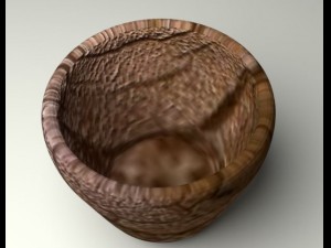 wooden bowl Modelo 3D