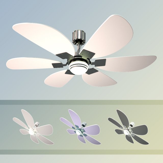 lamp fan Model 3D .c4d .max .obj .3ds .fbx .stl .blend 
