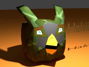 branco di terbird Modello 3D