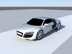 audi r8 2016 Model 3D