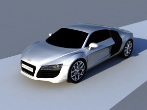 audi r8 2016 Model 3D