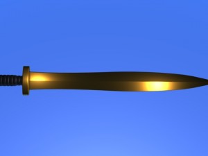 classical ancient greek hoplite swords Modelo 3D