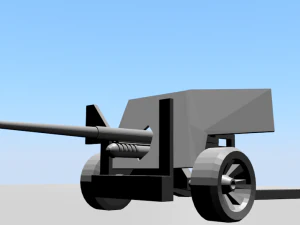 Kanone 3D Druckmodell
