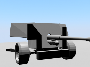 cannon 3D 프린트 모델